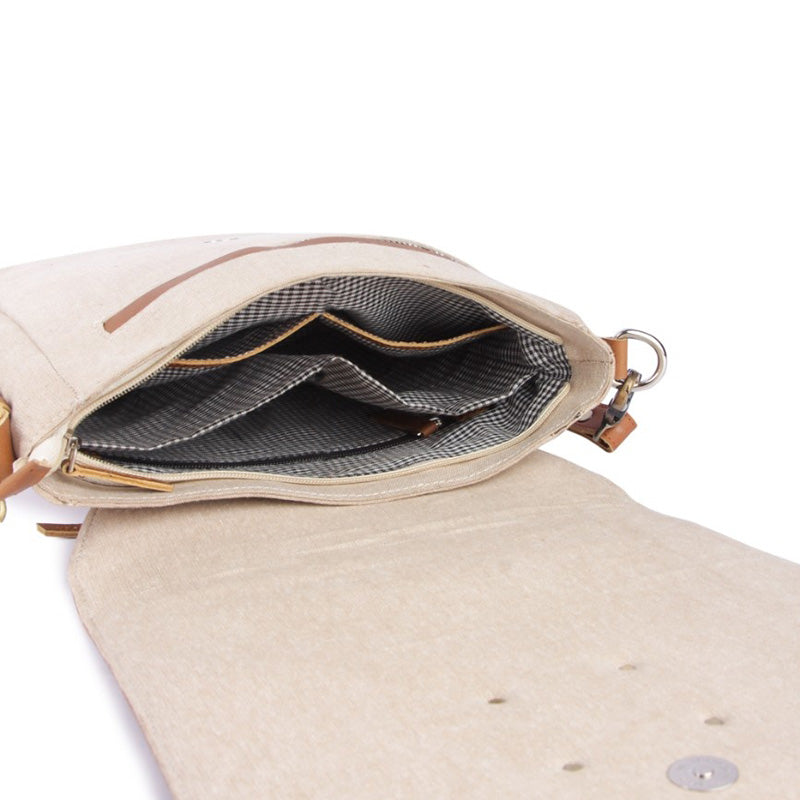 inside image of crossbody shoulder bag for canvas sling