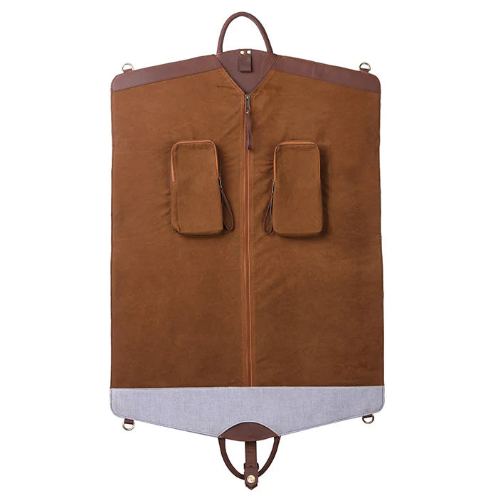 leather garment bag 