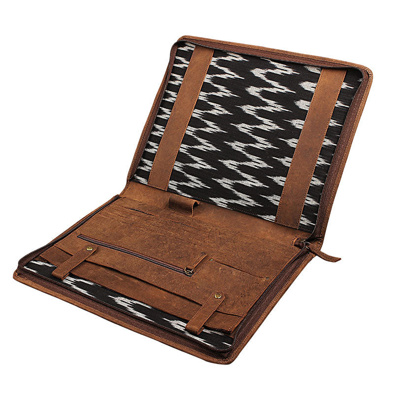 leather legal paper padfolio pocket