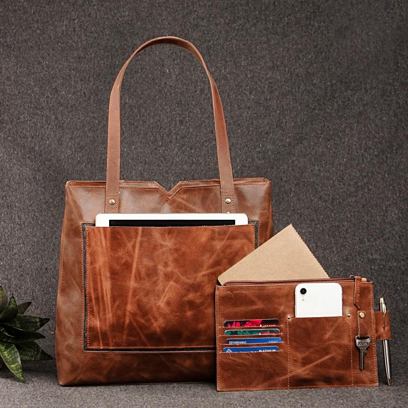 Womens Leather Tote