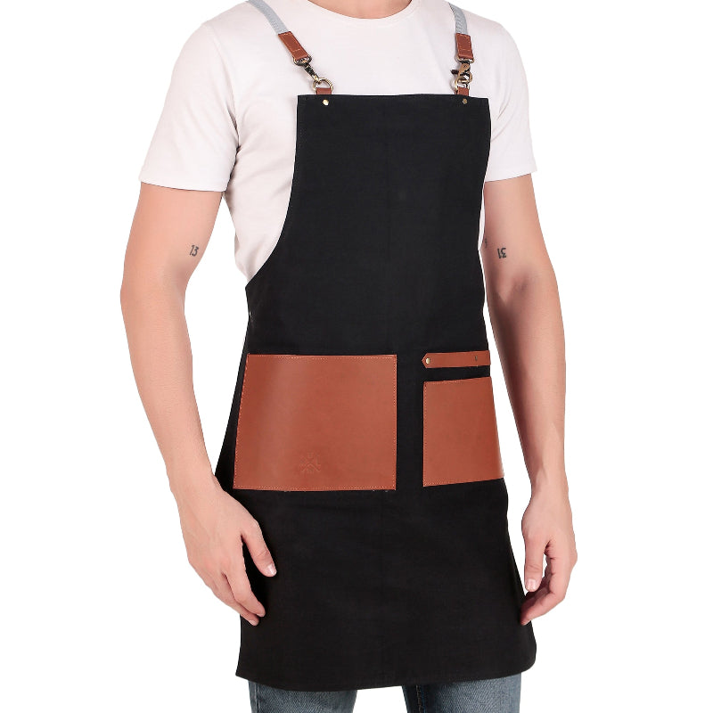 Black chef apron
