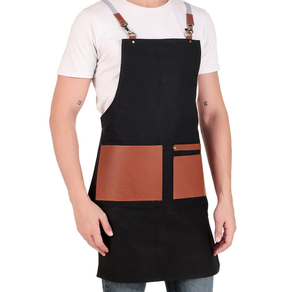 Black chef apron