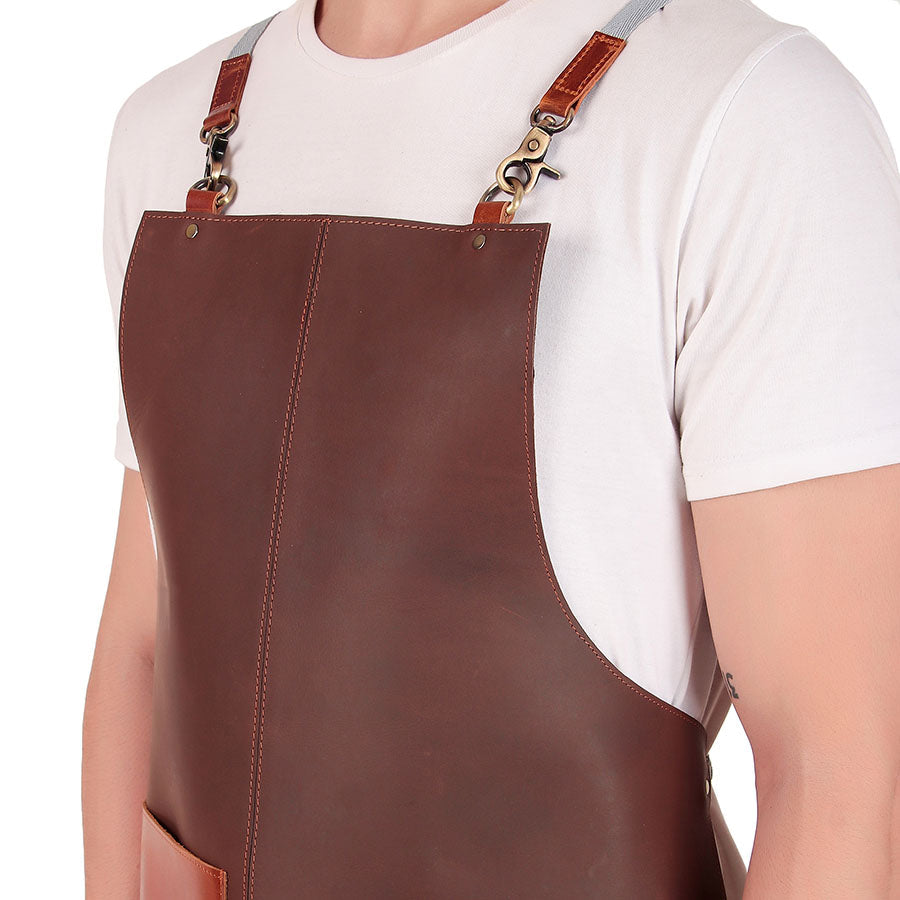 Personalized leather apron