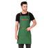 Green Color Manly Apron
