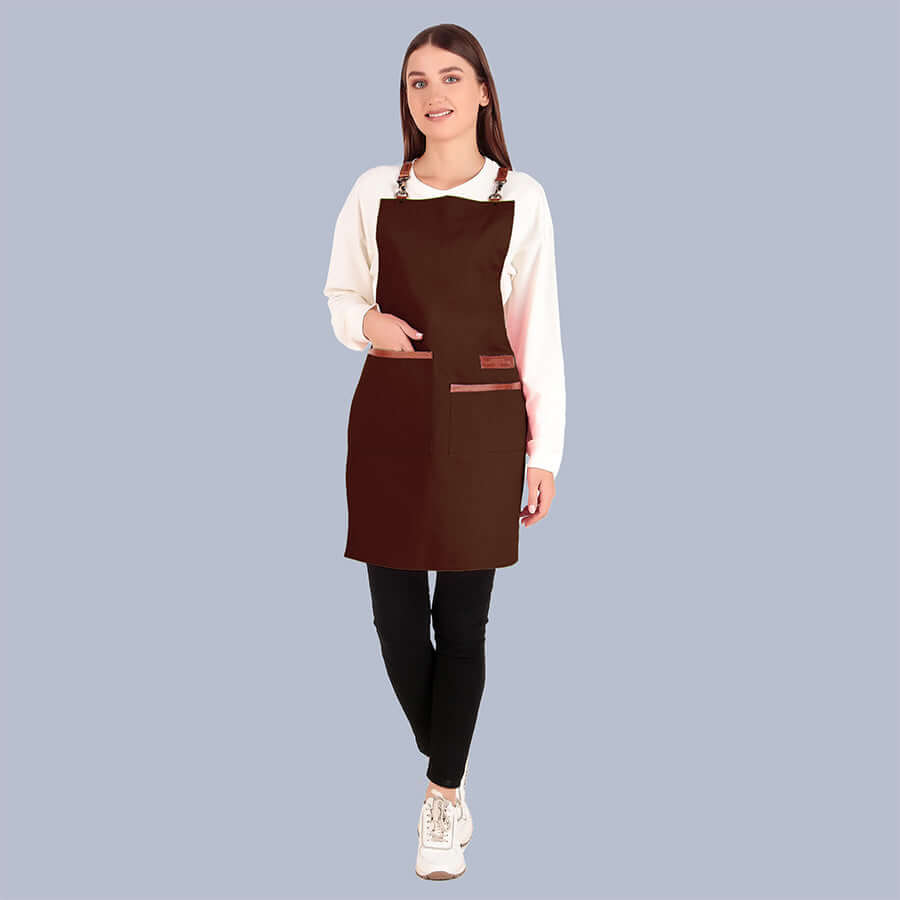 brown apron for women ladies girls best kitchen chef apron leather warehouses in USA