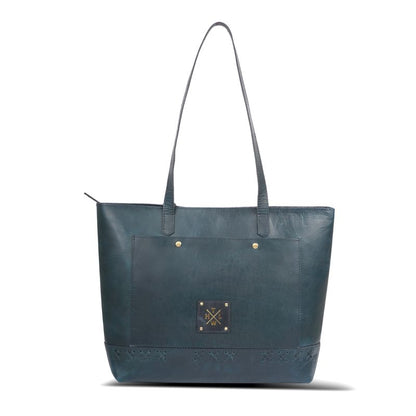 The Azure Legacy Premium Leather Tote Bag