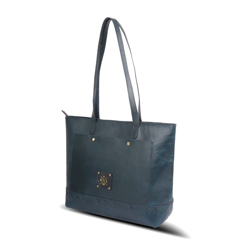 The Azure Legacy Premium Leather Tote Bag