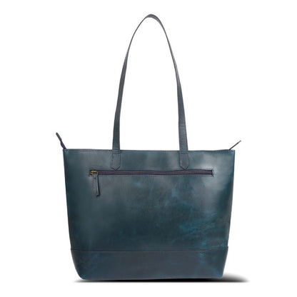 The Azure Legacy Premium Leather Tote Bag