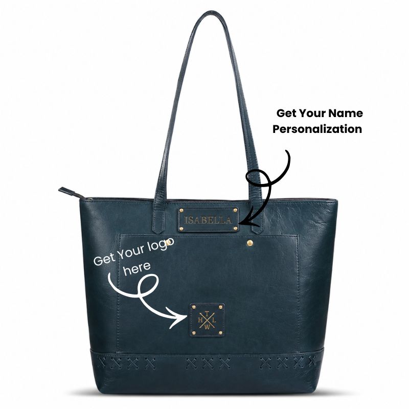 The Azure Legacy Premium Leather Tote Bag