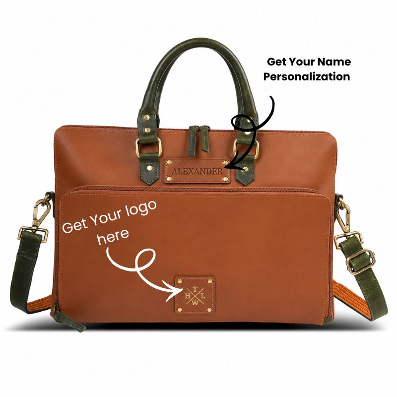 The Cognac Heritage Executive Leather Briefcase
