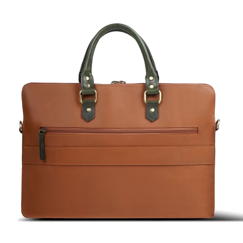 The Cognac Heritage Executive Leather Briefcase