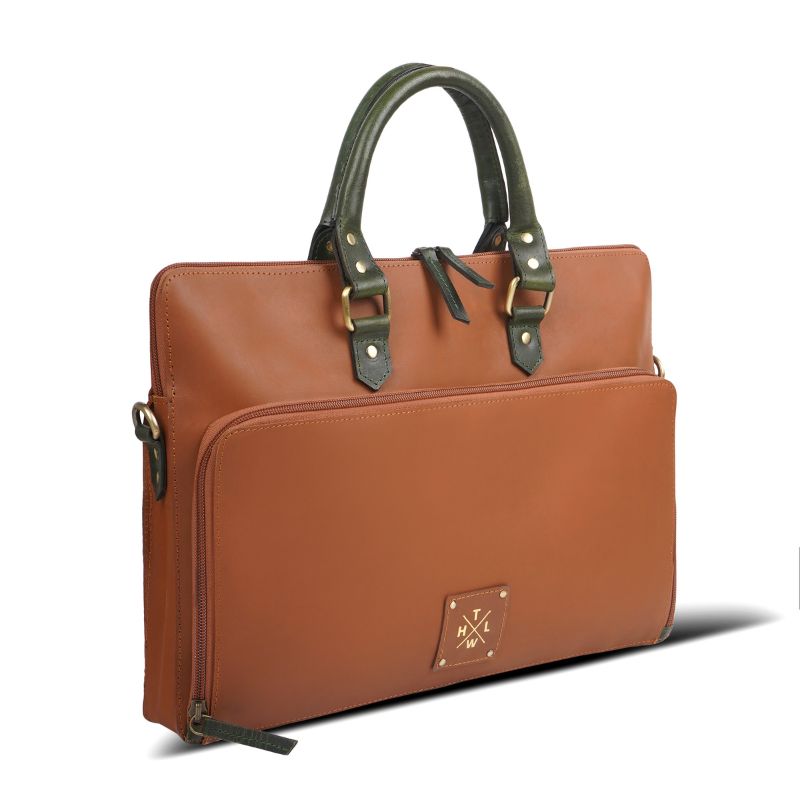 The Cognac Heritage Executive Leather Briefcase