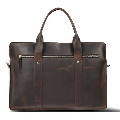 The Dark Walnut Heritage Leather Briefcase
