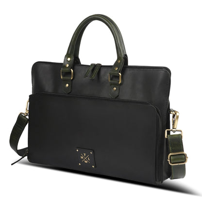 The Midnight Heritage Executive Leather Briefcase