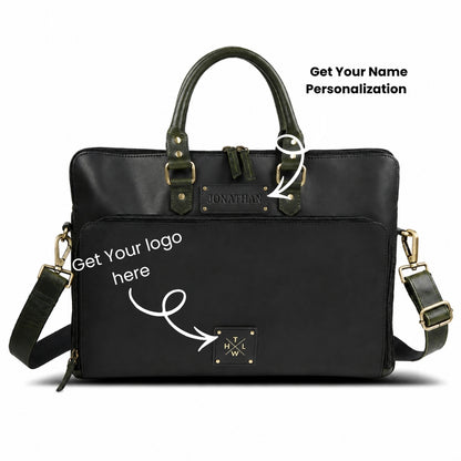 The Midnight Heritage Executive Leather Briefcase