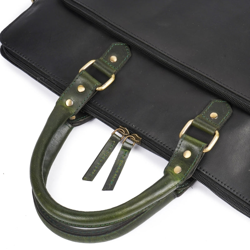 The Midnight Heritage Executive Leather Briefcase