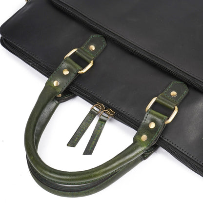 The Midnight Heritage Executive Leather Briefcase