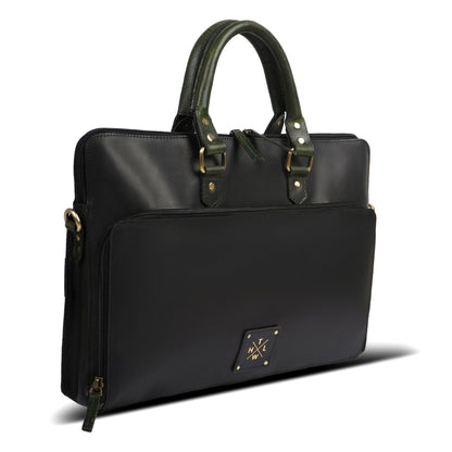 The Midnight Heritage Executive Leather Briefcase