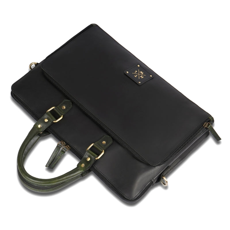 The Midnight Heritage Executive Leather Briefcase