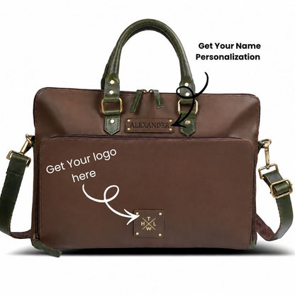 The Monarch Leather Office Bag