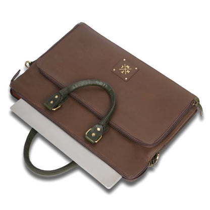 The Monarch Leather Office Bag