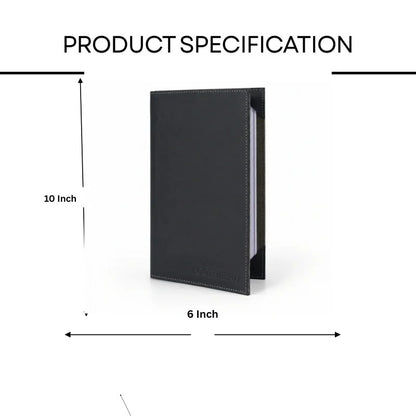 Menu Covers Leather - Customized Dark Slate Menu Cover