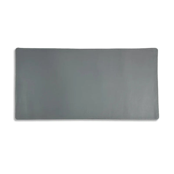 Rectangular gray mat on a white background