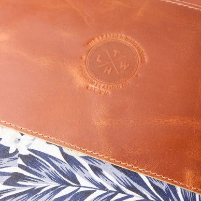 Island Bloom Leather Laptop