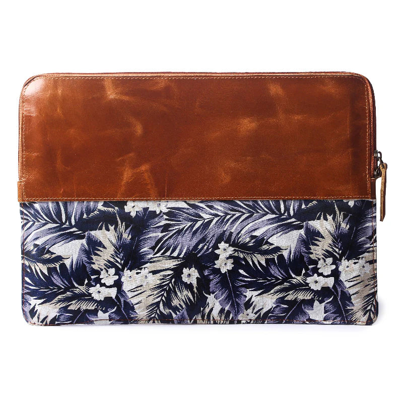 Island Bloom Leather Laptop