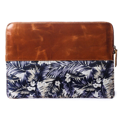 Island Bloom Leather Laptop