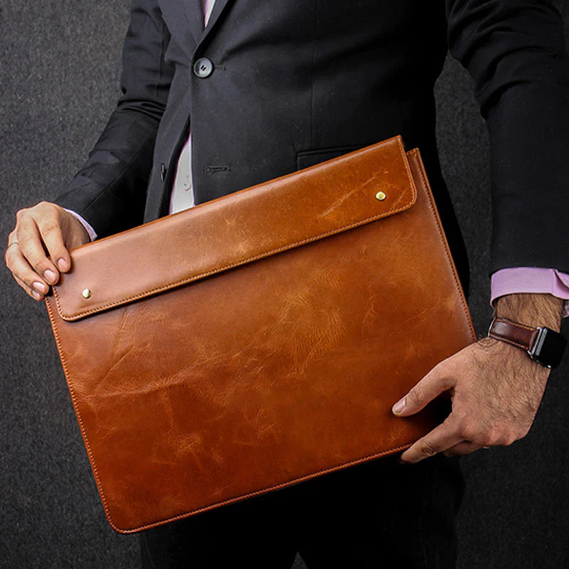 Snap Leather Sleeve 002