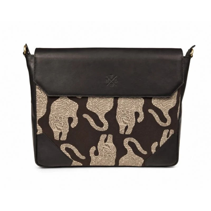 Midnight Loom Leather Sling Bag – Printed Laptop Sling Bag