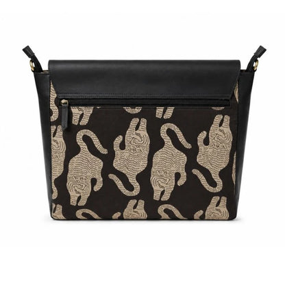 Midnight Loom Leather Sling Bag – Printed Laptop Sling Bag