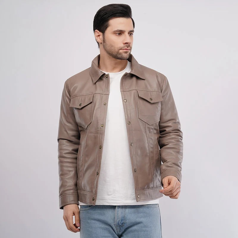 Premium Brown Leather Jackets For Men