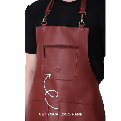Premium Brown Leather Work Apron
