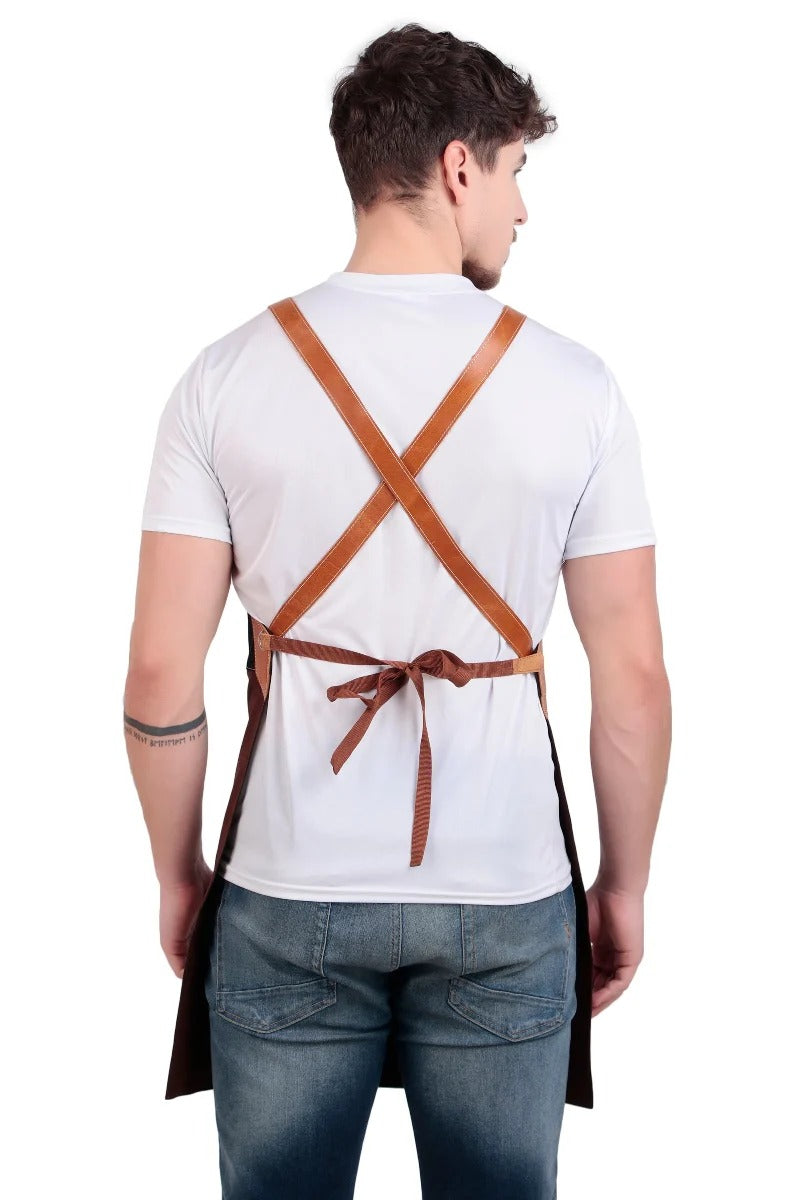 Classic Black &amp; Brown Chef Apron