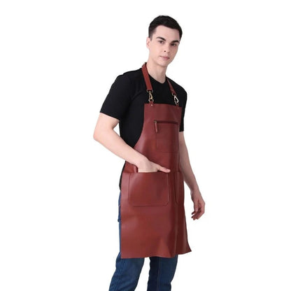 Premium Brown Leather Work Apron