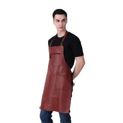 Premium Brown Leather Work Apron