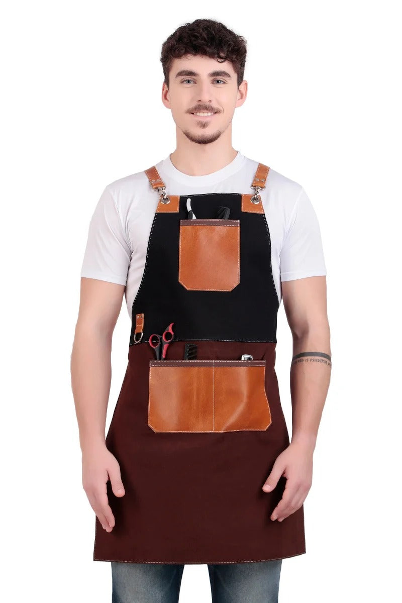 Classic Black &amp; Brown Chef Apron