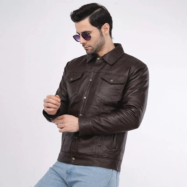 Premium Brown Leather Jackets For Men