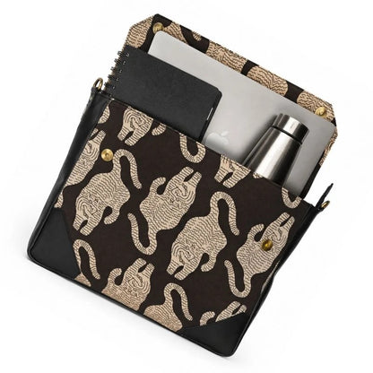 Midnight Loom Leather Sling Bag – Printed Laptop Sling Bag