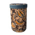 Decorative cup sleeve with intricate patterns on a white background