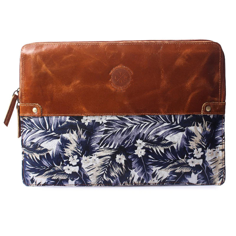 Island Bloom Leather Laptop