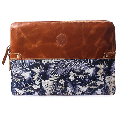 Island Bloom Leather Laptop