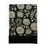Floral patterned product on a black background