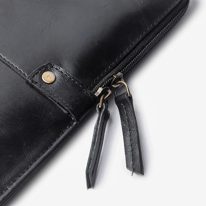 Dual Leather Laptop Sleeve