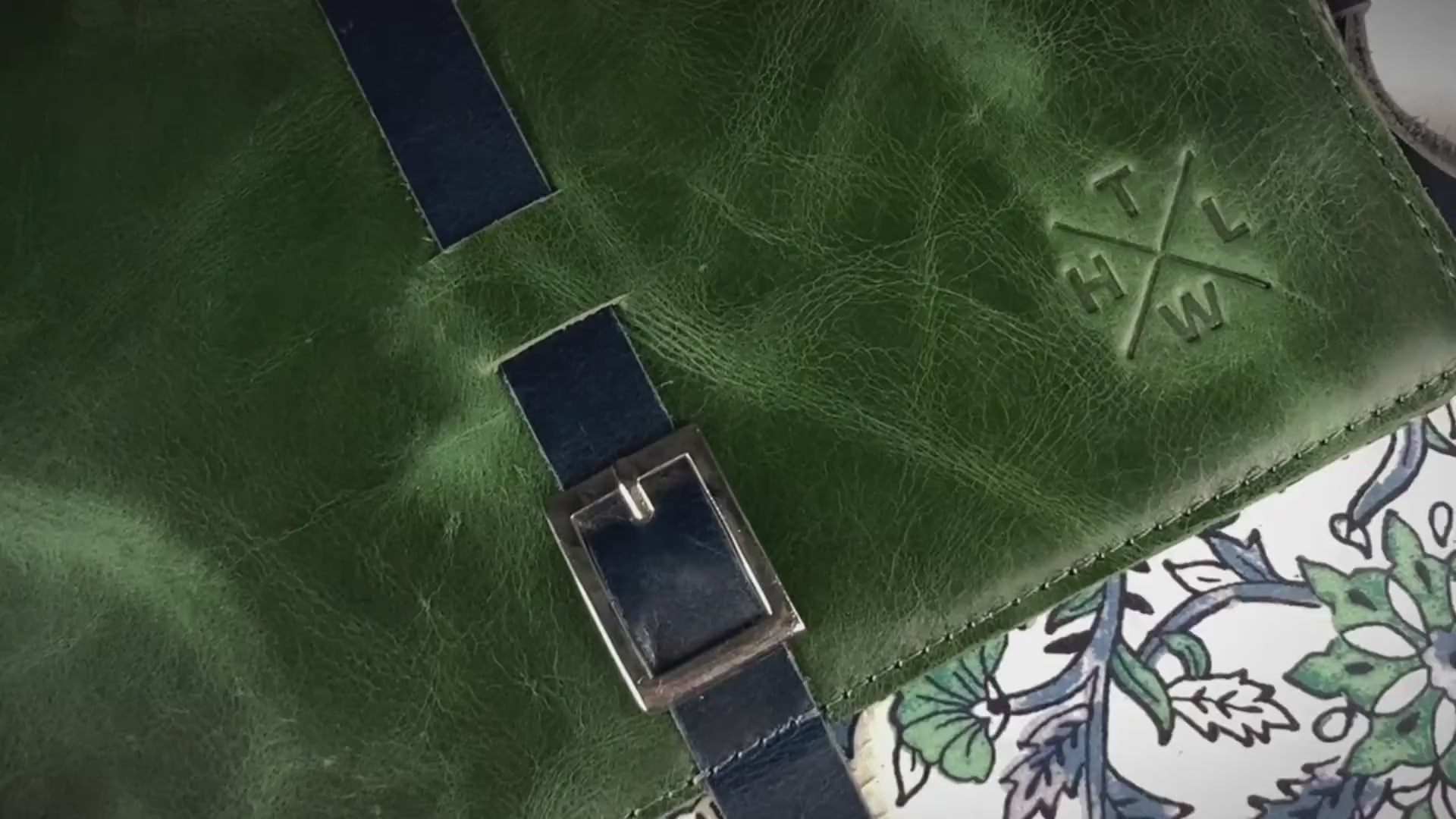 Tan Kalamkari Leather Sling Bag for Women sling bag video