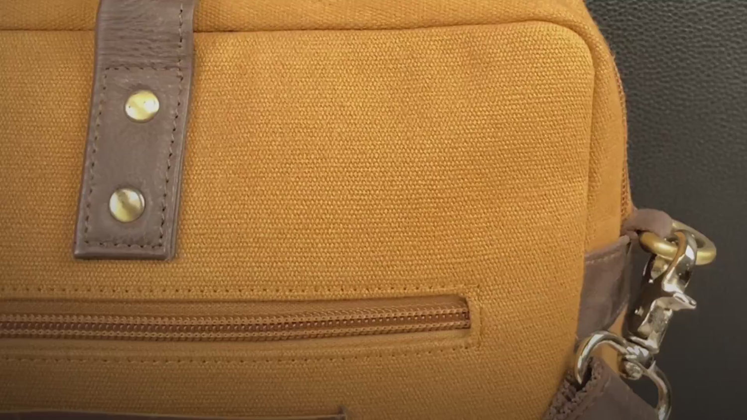 Urban Orange Canvas Laptop Bag