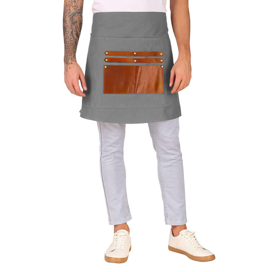 half apron with pocket 