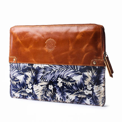 Island Bloom Leather Laptop